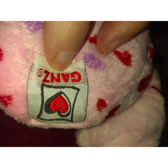 Ganz Webkinz Love Frog 9" plush Pink Hearts Stuffed‎ Animal Valentine Soft - Picture 13 of 13